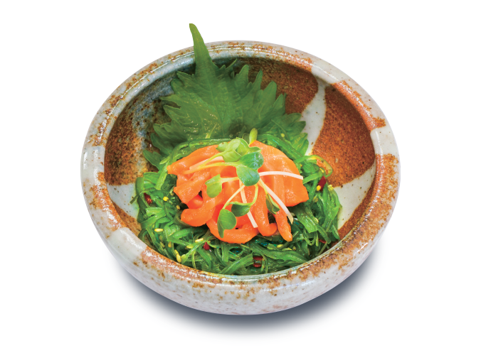 SEAWEED SALAD W JAPAN SALMON Tokyo Deli Sushi