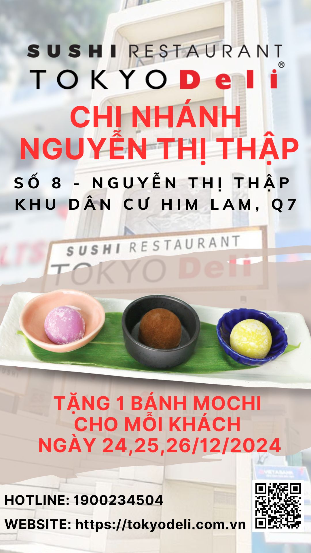 THAY ĐỔI ĐỊA ĐIỂM MỚI - TẶNG MOCHI  CHO TẤT CẢ KHÁCH HÀNG