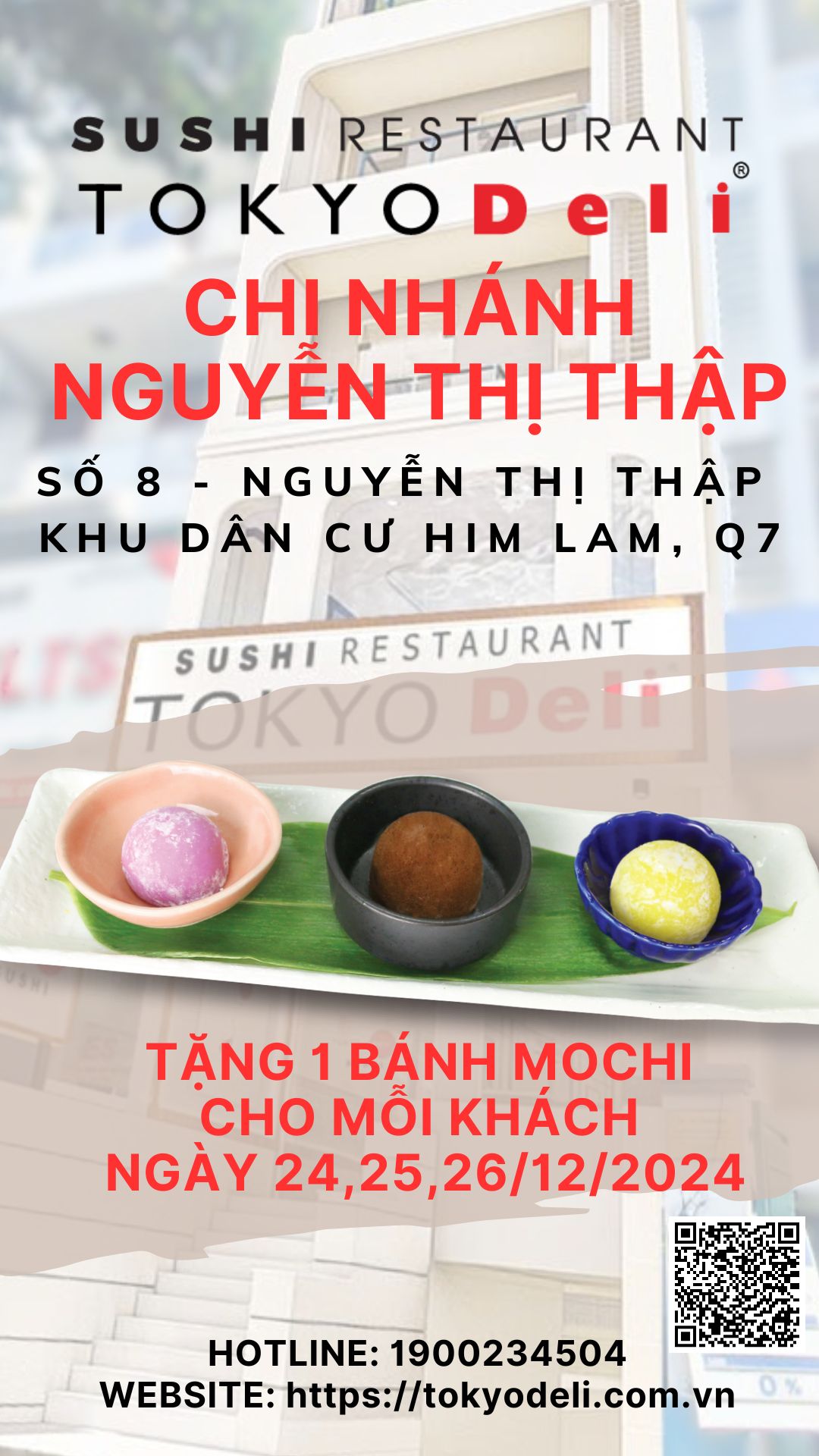 THAY ĐỔI ĐỊA ĐIỂM MỚI - TẶNG MOCHI  CHO TẤT CẢ KHÁCH HÀNG