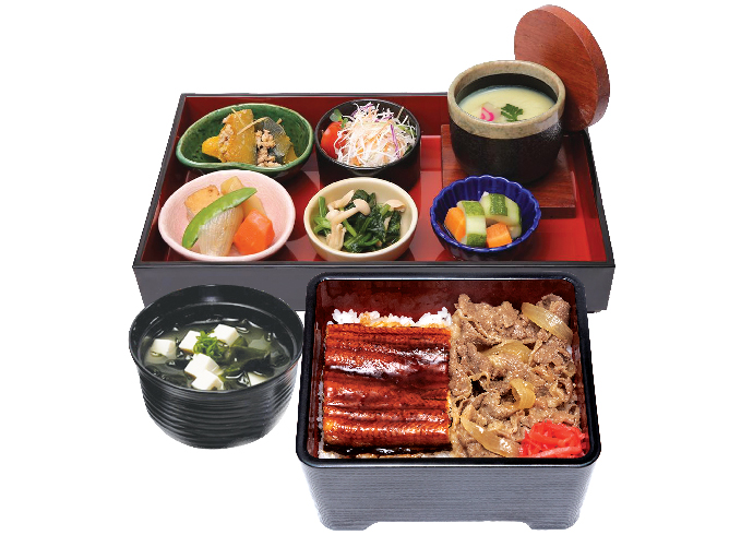 Unagi rice bowl set