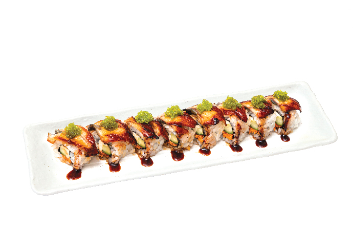 BROILED EEL ROLL WITH CREAM CHEESE