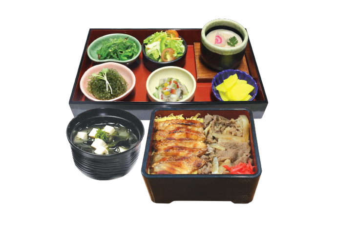 SALMON BELLY KABAYAKI & US BEEF RICE BOX SET