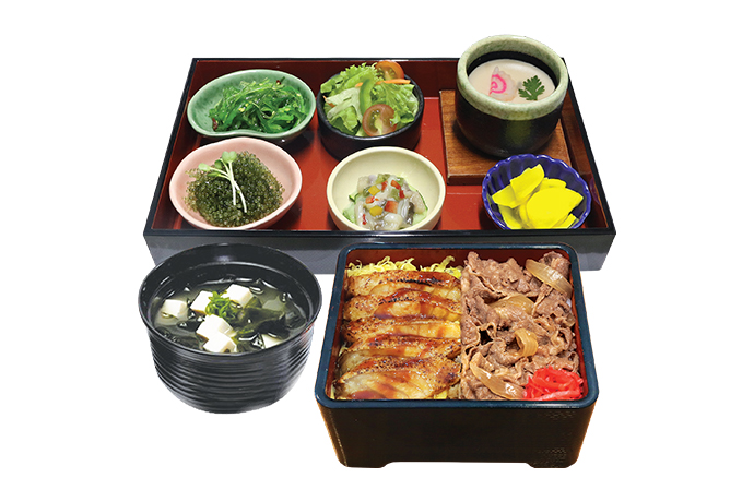 SALMON BELLY KABAYAKI & US BEEF RICE BOX SET