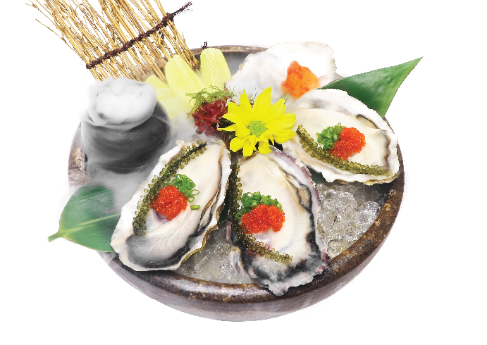 OYSTER SASHIMI W/ YUZU SAUCE