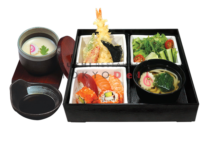 SUSHI, TEMPURA & HOT UDON BENTO