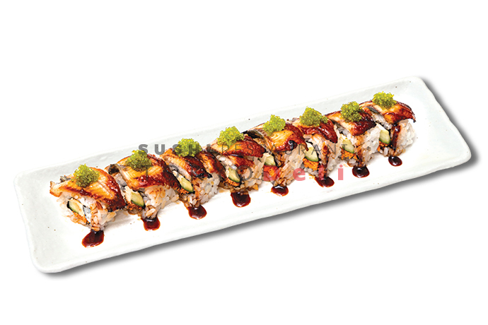 BROILED EEL ROLL WITH CREAM CHEESE