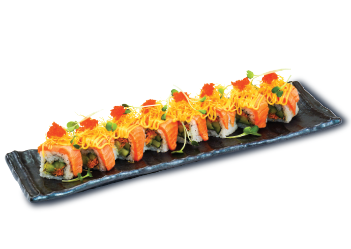 DELUXE CRUNCHY SALMON ROOL WITH CHEESE