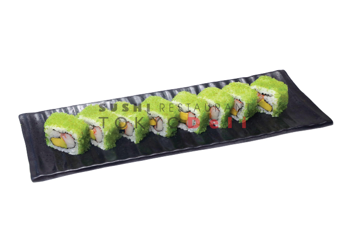 SALMON CALIFORNIA ROLL (GREEN)