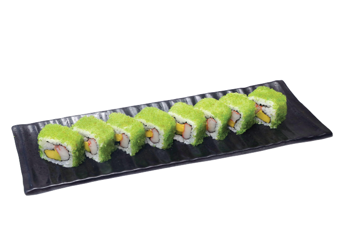 SALMON CALIFORNIA ROLL (GREEN)