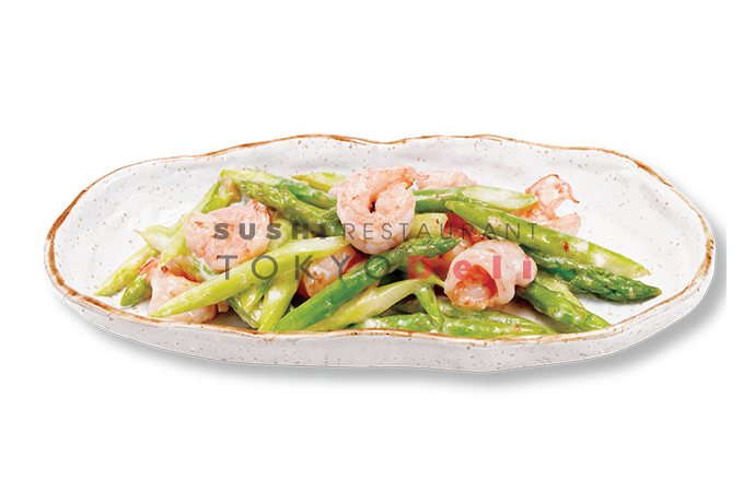 STIR - FRIED SHRIMP & ASPARAGUS