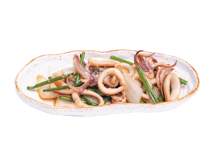 STIR - FRIED SQUID W/ BUTTER OR GINGER SAUCE