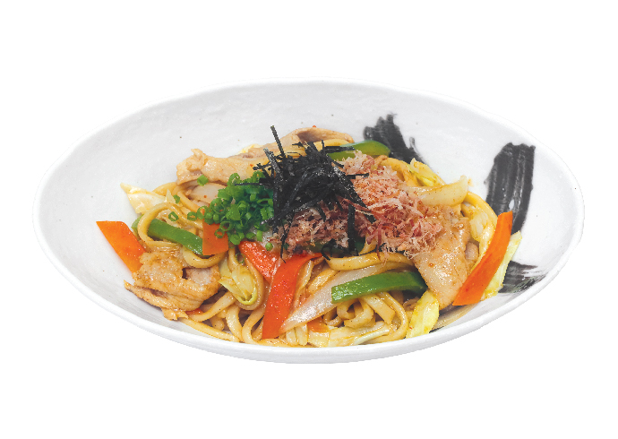 PORK STIR-FRIED UDON