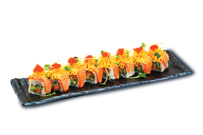 DELUXE CRUNCHY SALMON ROLL W/ CHEESE